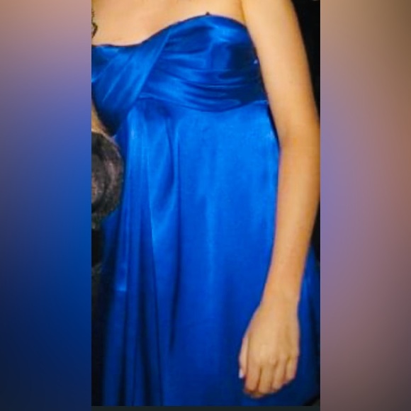 Prom Cocktail Royal Blue Dress Laura Size 4 - Picture 4 of 7